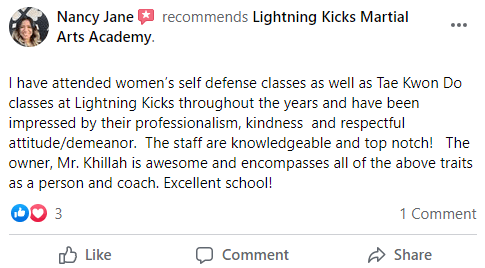 Martial Arts School | Lightning Kicks Martial Arts