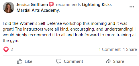 Women's Self Defense Seminar | Lightning Kicks Martial Arts